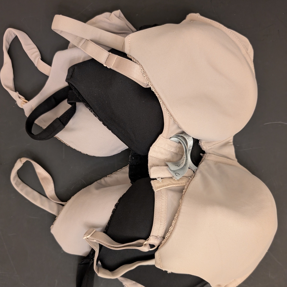 Motherhood Full Coverage Nursing Bras (Beige and Black 3 Bundle)